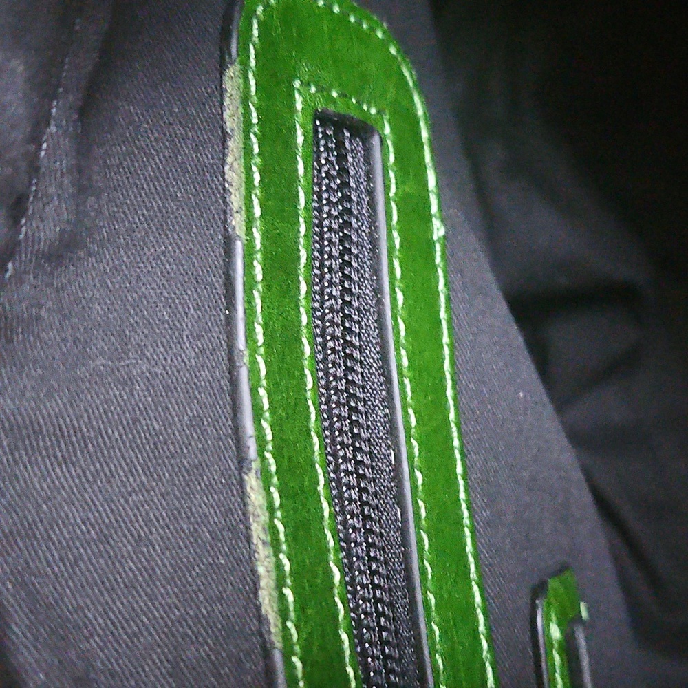 Pijushi Crocodile Pattern Green Satchel Bag - Picture 7 of 9
